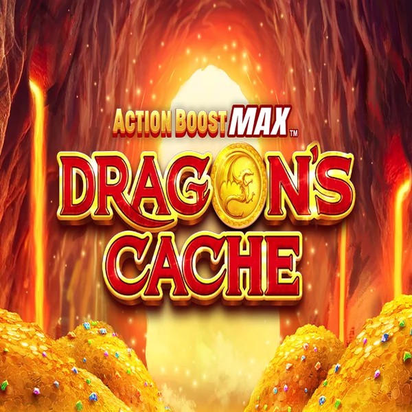 Action Boost Max Dragon's Cache game by SpinPlay Games – logo hosted on Gransino Casino
