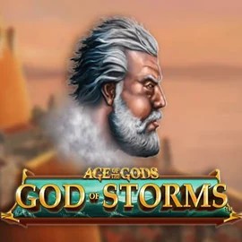 Age Of The Gods: God of Storms online game logo by Playtech on gransincasino.com