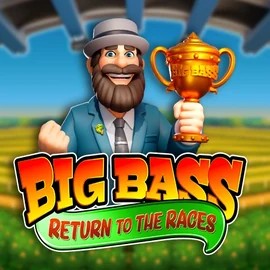 Big Bass Return to the Races slot logo by Pragmatic Play at Gransino Casino
