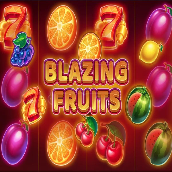 Blazing Fruits slot logo by Inbet Games at Gransino Casino