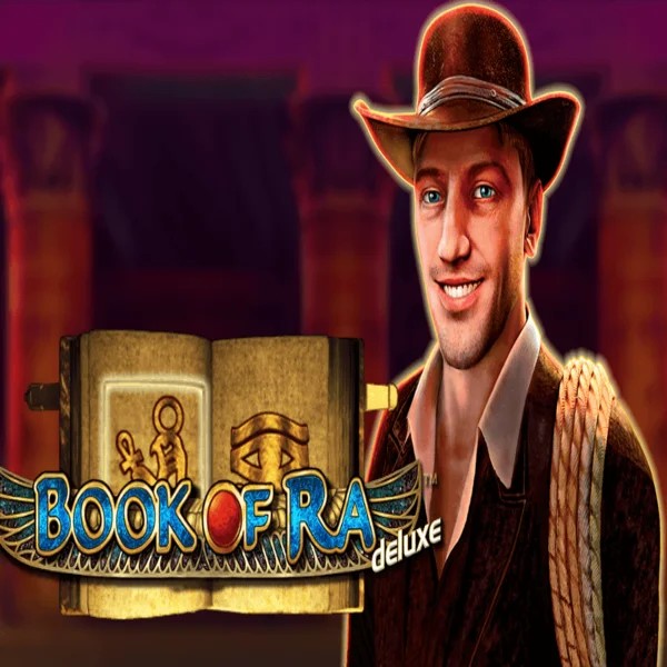 Book of Ra Deluxe slot visual from Novomatic available on gransincasino.com