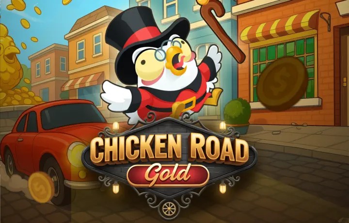 Chicken Road Gold by InOut, showcased at gransincasino.com – game logo