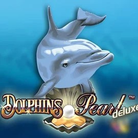 Dolphins Pearl Deluxe online game logo by Novomatic on gransincasino.com