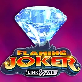 Flaming Joker Link and Win slot logo by Barstruck at Gransino Casino
