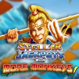 Jackpots logo of Stellar Jackpots with More Monkeys from Lightning Box Game at Gransino Casino