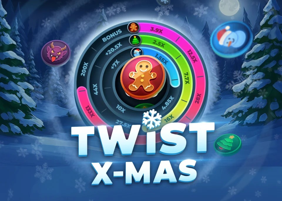 Twist X-mas logo by InOut at Gransino Casino